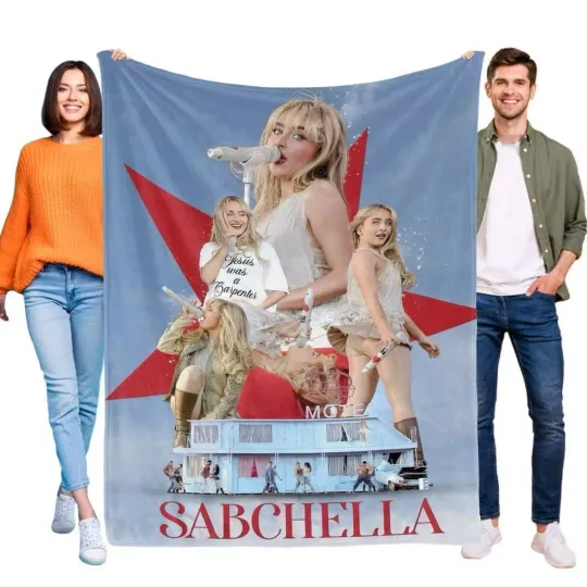 Sabrina Carpenter Blanket for Kids Boys Girls Throw Blankets Birthday Gifts Bed