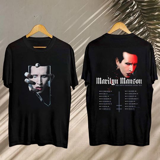 2025 Marilyn Manson Concert, Marilyn Manson North American Spring Tour 2025 Tee, Marilyn Manson Fan Shirt, Marilyn Manson Spring Tour Merch