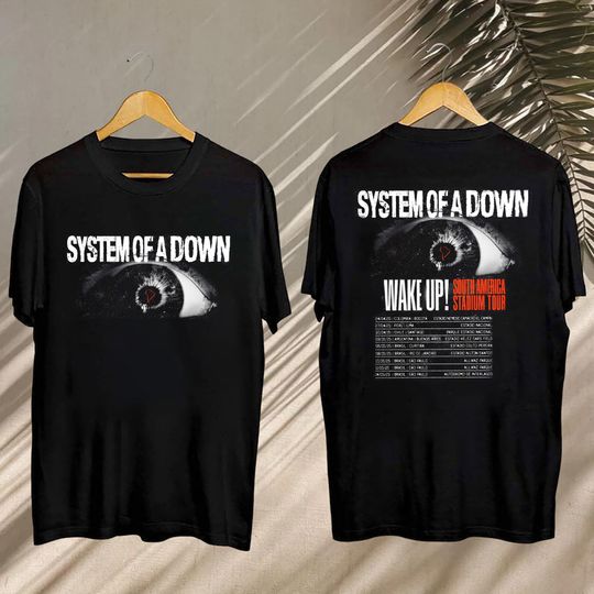 2025 SYSTEM OF DOWN Tour Fan Shirt, SYSTEM OF DOWN South America Stadium Tour Shirt, SYSTEM OF DOWN Tour Gift, SYSTEM OF DOWN Merch