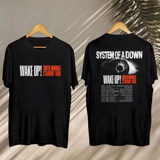SYSTEM OF DOWN Fan Shirt, 2025 SYSTEM OF DOWN South America Stadium Tour Shirt, SYSTEM OF DOWN Tour Gift, SYSTEM OF DOWN Merch