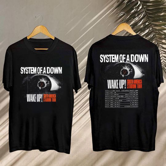SYSTEM OF DOWN Tour Gift, SYSTEM OF DOWN South America Stadium Tour 2025 Shirt, SYSTEM OF DOWN Fan Shirt, SYSTEM OF DOWN Merch