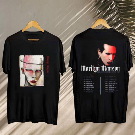Marilyn Manson, Marilyn Manson Concert, Marilyn Manson North American Spring Tour 2025 Tee, Marilyn Manson Fan Gift, Marilyn Manson Merch