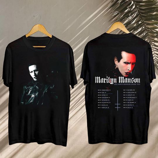 Marilyn Manson 2025 North American Spring Tour Tee, Marilyn Manson Spring Tour 2025 Merch, Marilyn Manson Fan Gift, Marilyn Manson Fan Shirt