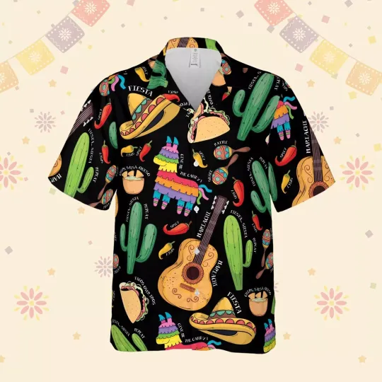 Cinco De Mayo Festival Hawaiian Shirt, Button Down Full Size
