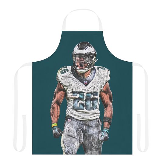 Saquon Barkley Philadelphia Eagles Chef Apron | football Cooking Apron | Durable Kitchen Apron for Eagles Fans