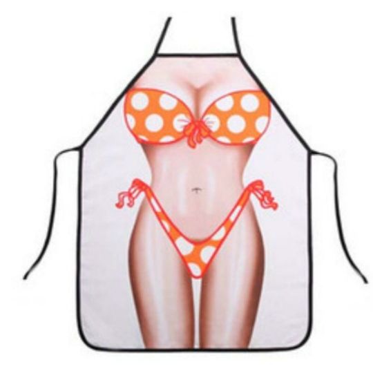 Sexy Naked Bikini Lady Kitchen Cooking Chef Novelty Funny BBQ Party Apron