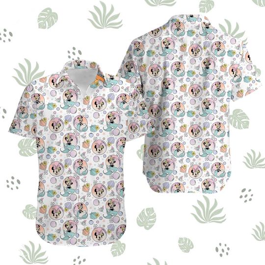Discover Disney Minnie Hawaiian Shirt, Minnie Mermaid Shirt, Mickey And Friends Shirt, Mickey Pirate Shirt, Hawaiian Kid and Adults