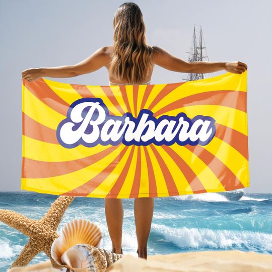 Custom   Beach Towel, Personalized Beach Towel, Monogram Beach Towel, Quick-Dry Towel, Custom Name Towel, Beach Gift, Pool Party Gift