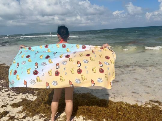 Discover Stitch Inspired Beach Towel