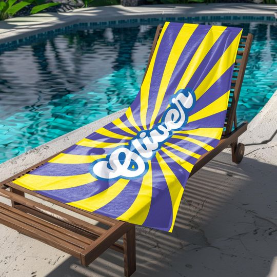 Personalized 30"x60" Beach Towel, Custom Beach Towel, Monogram Beach Towel, Quick-Dry Towel, Custom Name Towel, Beach Gift, Pool Party Gift