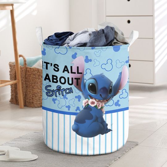 Stitch Laundry Basket, Ohana Mean Laundry Basket