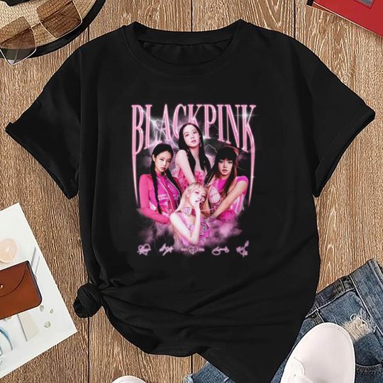 Black Pink Bootleg Shirt, Black Pink Blink Gift Shirt, Black Pink World Tour 2025 Shirt, Black Pink Signatures Shirt, Kpop Black Pink Merch
