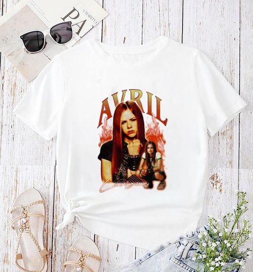 90s Vintage Avril Lavigne Bootleg T-Shirt, Avril Lavigne 2025 Tour Shirt, Avril Lavigne Fan Shirt, Avril Lavigne Merch, Avril Lavigne Shirt