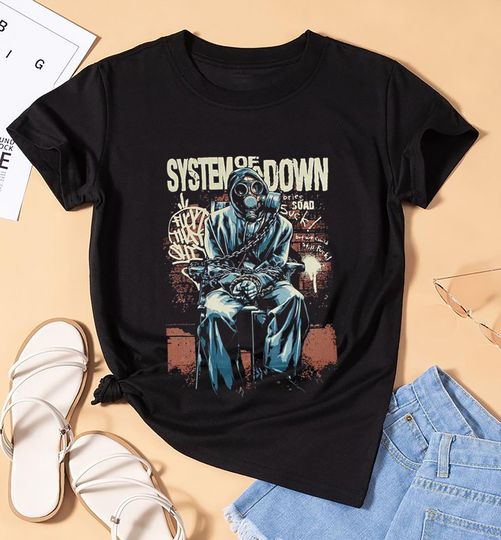 Mask SYSTEM OF DOWN T-Shirt, SYSTEM OF DOWN Shirt, SYSTEM OF DOWN Tour 2025 Shirt, SYSTEM OF DOWN Fan Gift, SYSTEM OF DOWN Tee