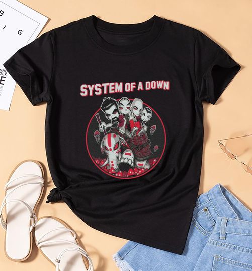 Mushroom SYSTEM OF DOWN T-Shirt, SYSTEM OF DOWN Shirt, SYSTEM OF DOWN Tour 2025 Shirt, SYSTEM OF DOWN Fan Gift, SYSTEM OF DOWN Tee