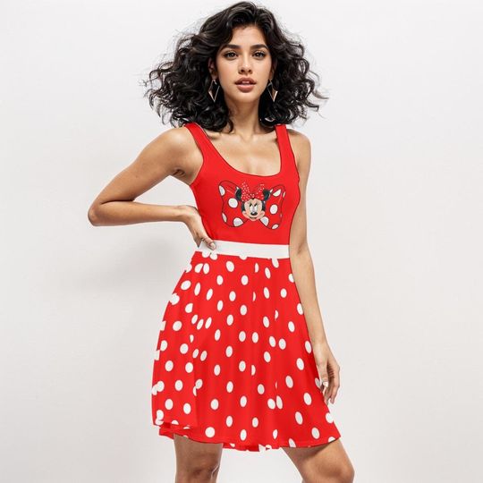 Minnie Dress - Disney Minnie Costume , Mickey Mouse And Dress, Minnie Mouse's Mother Mom Daughter Dress, Mrs. Mouse Dress Gift