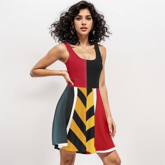 Queen of Hearts Costume , Villain Halloween Dress , Alice in Wonderland Dress