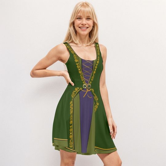 Winifred Sanderson Dress - Hocus Pocus Costume for a Sanderson Sisters Halloween Witch Costume