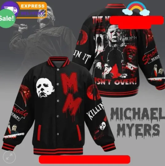 Michael Myers The Nightmare Isnt Over Baseball Jacket