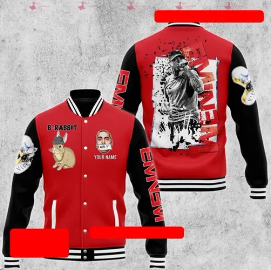 Discover Eminem B-rabbit Personalized Baseball Jacket