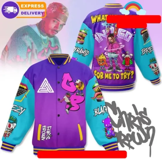 Chris Brown What You Got For Me To Try Baseball Jacket