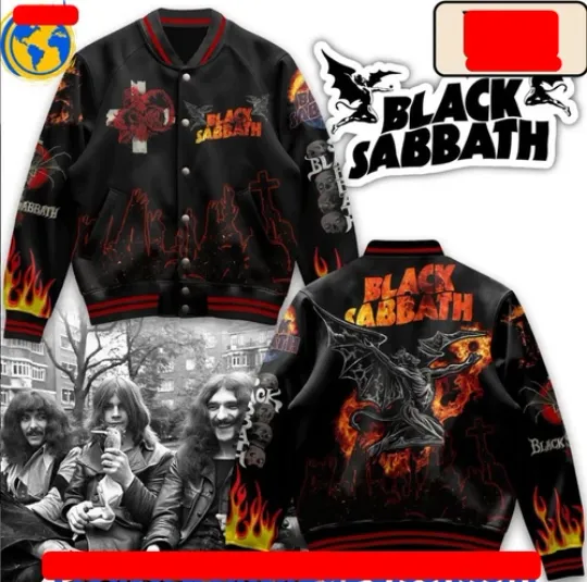 Black Sabbath Baseball Jacket