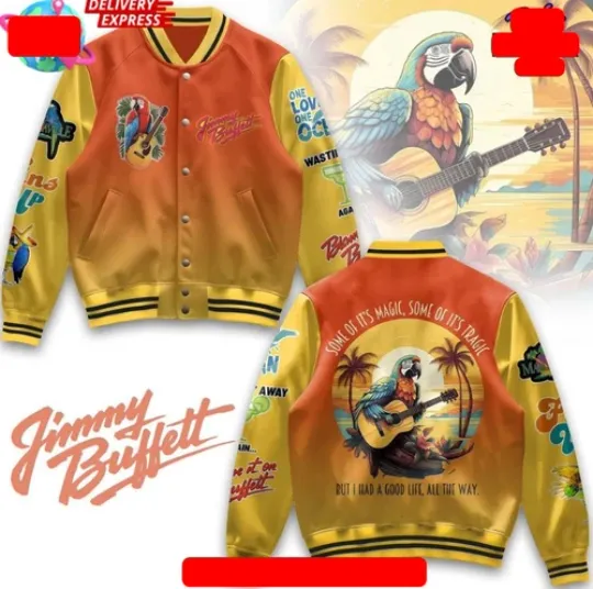 Jimmy Buffett 2025 HOT HOT 3D Shirt Baseball Jacket