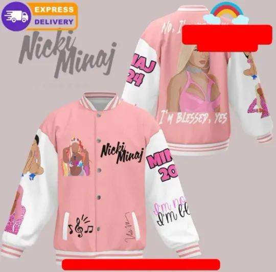 Nicki Minaj No Im Not Lucky Baseball Jacket