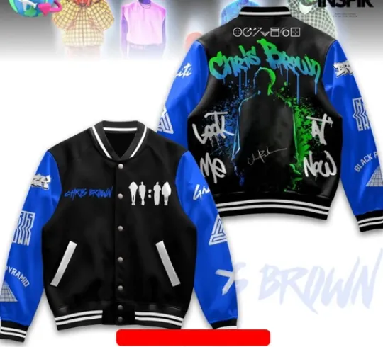 Chris Brown 2025 Limited Edition Baseball Jacket