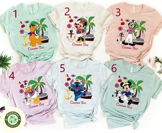Personalized All Characters Disney Cruise Shirt, Mickey & Friends Stitch Pooh Disney Toy Story Family Cruise Vacation 2025, Cruise Squad Tee
