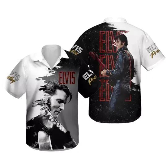 Elvis Presley Hawaii Shirt, Elvis Presley Button Shirt
