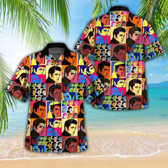 Elvis Presley Premium Singer Hawaiian Shirt, Gifts Fan 2025