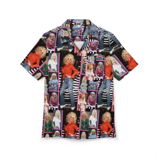 Dolly Parton Unisex Hawaiian Shirt, Music Fan Gift, Button-Down Top