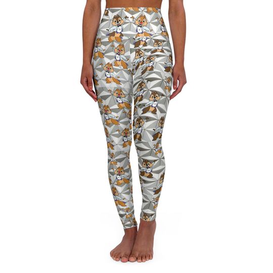 Chip and Dale  Disney Costume Leggings, Fun Run Athletic Wear, Marathon Weekend, High Waisted Tights