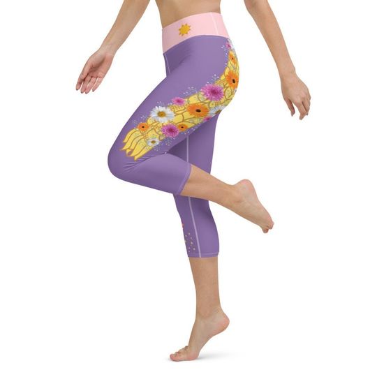 Rapunzel Women's Leggings; running Disney outfit; Disney adults; Disney Princess; comfortable theme park attire vacation clothes