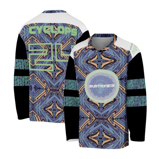 Subtronics EDM Custom Hockey Jersey Trippy Tesseract