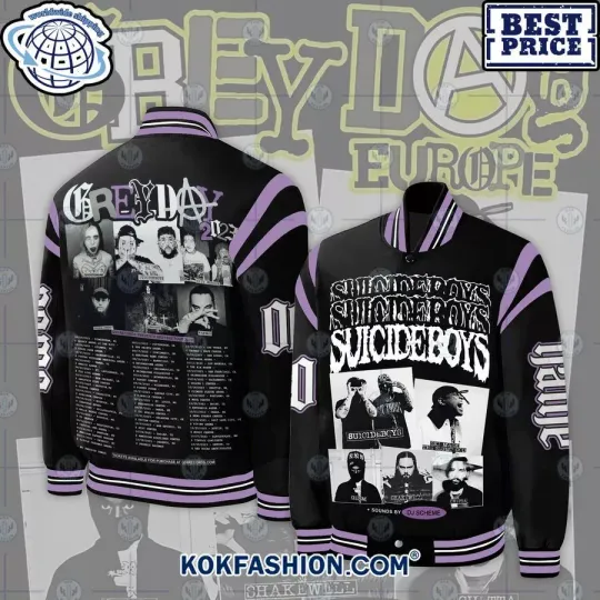 Suicideboys Grey Day Tour Baseball Jacket