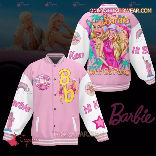 Come On Barbie Let’s On Party Baseball Jacket