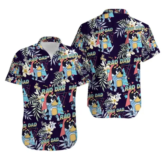BlueyDad Rad Dad Hawaiian Shirt