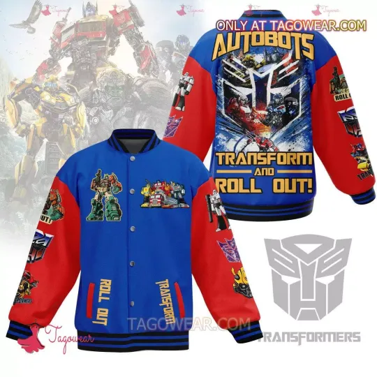 Transformers Autobots Transform And Roll Out Baseball Jacket