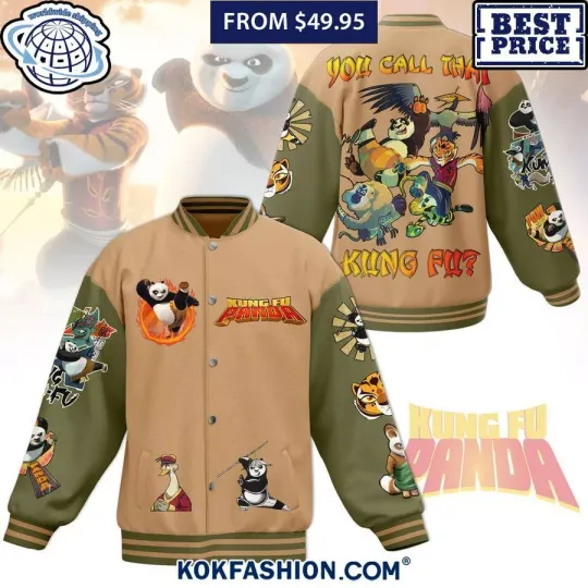 Kung Fu Panda You Call That Kung Fu Baseball Jacket