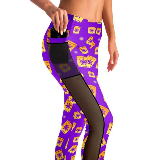 Tangled Lantern Mesh Pocket Leggings | At Last I See The Light | Disney Leggings | Run Disney | Wear to Disney | Leggings