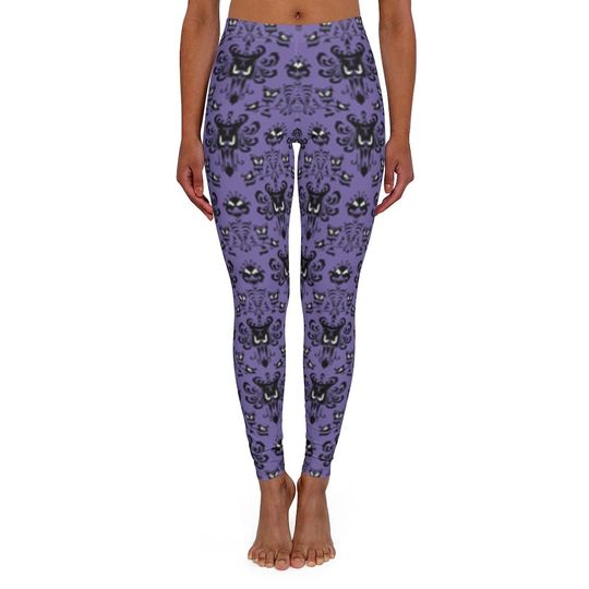 Haunted Mansion Inspired - Women's High Waisted Spandex Yoga Leggings
