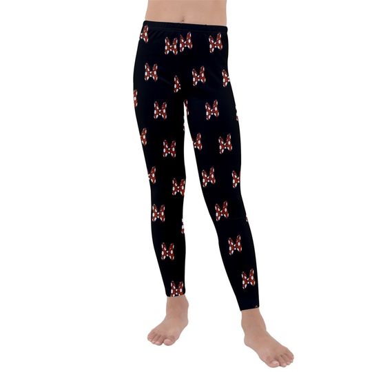 KID'S Minnie Bow Leggings | Minnie Mouse Leggings | Disney Leggings | Kid's Yoga Pants | Disney Yoga Pants | Kid's Yoga Pants |