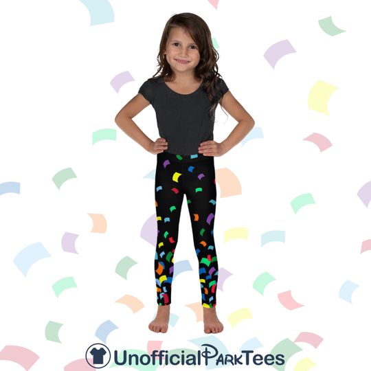 Mickey's 90th Birthday Celebration Leggings Girls Minnie Confetti Pants Disney World Disneyland