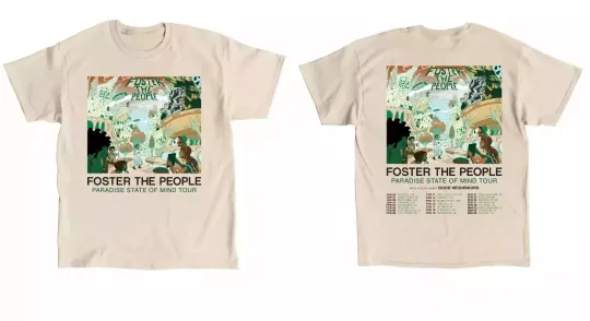 Foster The People Paradise State Of Mind Tour 2025 Gift For Fans T- Shirt
