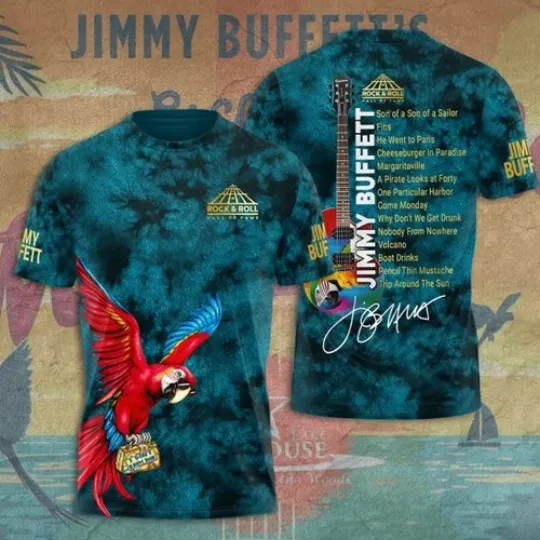 Jimmy Buffett 3D T-Shirt Best Price Hot New Gift for Fans Music Lovers All Size