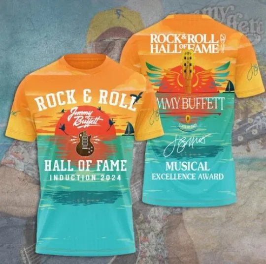 Best Price 3D Jimmy Buffett T-Shirt Hot New Cute Gift for Music Lovers All Size