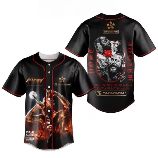 Post Malone You’re Only The Love Of My Life Baseball Jersey