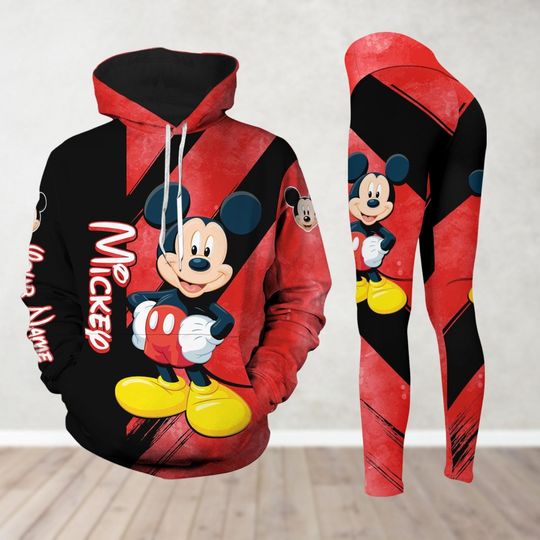 Custom Mickey Hoodie And Leggings, Disney Character Shirt, Mickey Lover Gift, Mickey Mouse Hoodie For Women Men, Disney World Shirt